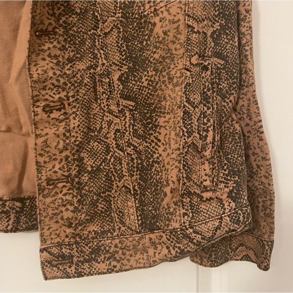 Free People Snake Print Trucker Jacket - Picture 11 of 13